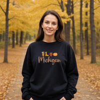 "Michigan Fall Life"Relaxed Fit Classic Crew Unisex Sweatshirt