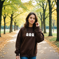 "Peek A Boo"Relaxed Fit Classic Crew Unisex Sweatshirt