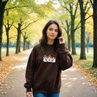 "Boo &Friends"Relaxed Fit Classic Crew Unisex Sweatshirt