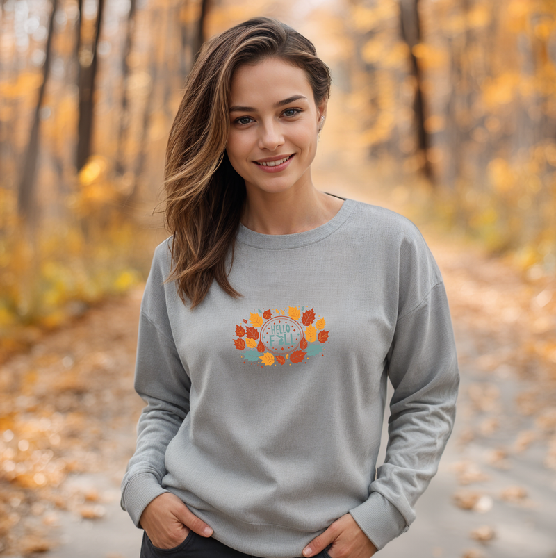 "Autumn Greetings"Relaxed Fit Classic Crew Unisex Sweatshirt