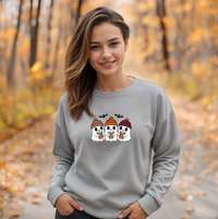 "Boo &Friends"Relaxed Fit Classic Crew Unisex Sweatshirt