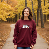 "Boo &Friends"Relaxed Fit Classic Crew Unisex Sweatshirt