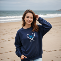 SALE "Great Lakes Hook"Relaxed Fit Classic Crew Unisex Sweatshirt