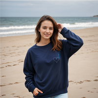 SALE "Hooked on Love"Relaxed Fit Classic Crew Unisex Sweatshirt