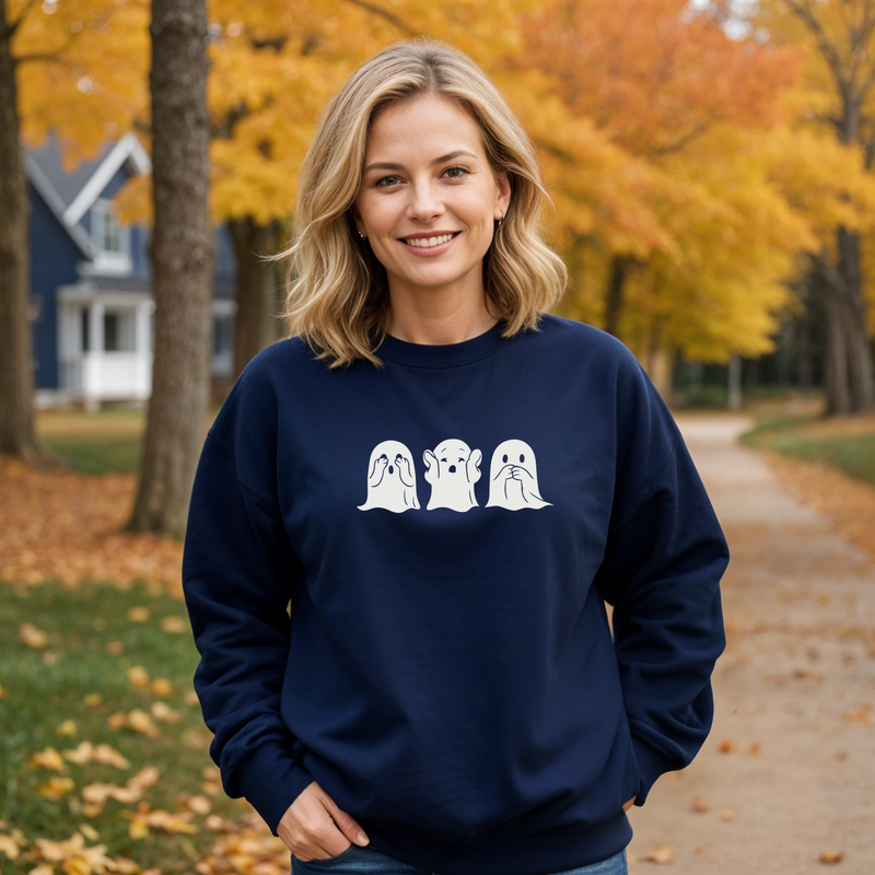 "Peek A Boo"Relaxed Fit Classic Crew Unisex Sweatshirt