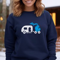 "Michigan Camper"Relaxed Fit Classic Crew Unisex Sweatshirt