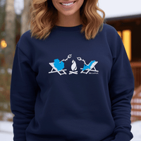 "Michigan Campfire"Relaxed Fit Classic Crew Unisex Sweatshirt