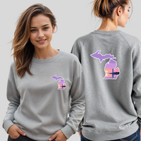 "Michigan Beacon"Relaxed Fit Classic Crew Unisex Sweatshirt