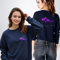 "Aurora Lights"Relaxed Fit Classic Crew Unisex Sweatshirt