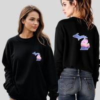 "Michigan Sunset"Relaxed Fit Classic Crew Unisex Sweatshirt