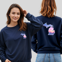 "Michigan Sunset"Relaxed Fit Classic Crew Unisex Sweatshirt