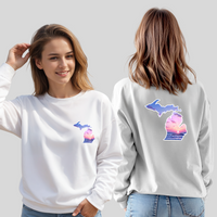 "Michigan Sunset"Relaxed Fit Classic Crew Unisex Sweatshirt