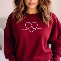 "Wave Of Love"Relaxed Fit Classic Crew Unisex Sweatshirt