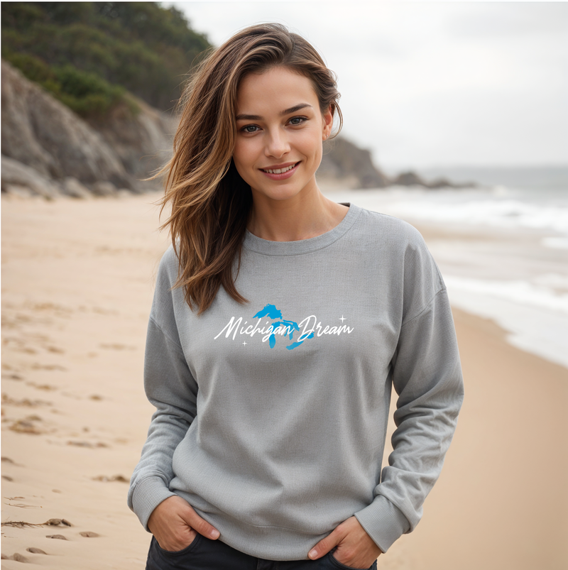 SALE "Michigan Dream"Relaxed Fit Classic Crew Unisex Sweatshirt