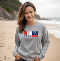 "Stars &Stripes"Relaxed Fit Classic Crew Unisex Sweatshirt