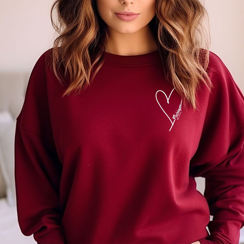 "Little Love"Relaxed Fit Classic Crew Sweatshirt