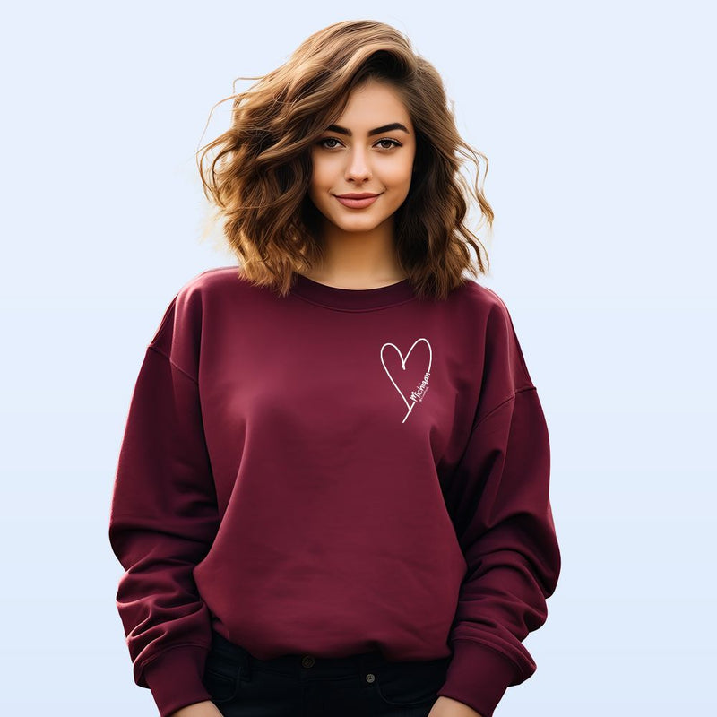 "Little Love"Relaxed Fit Classic Crew Sweatshirt