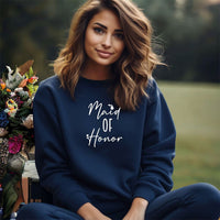 "Michigan Maid Of Honor"Relaxed Fit Classic Crew Sweatshirt