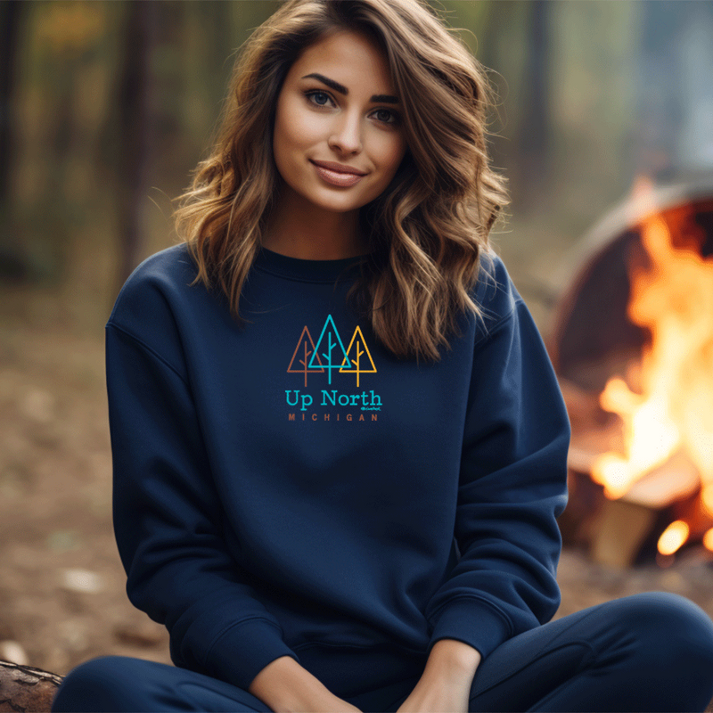 "Beautiful Up North"Relaxed Fit Classic Crew Sweatshirt