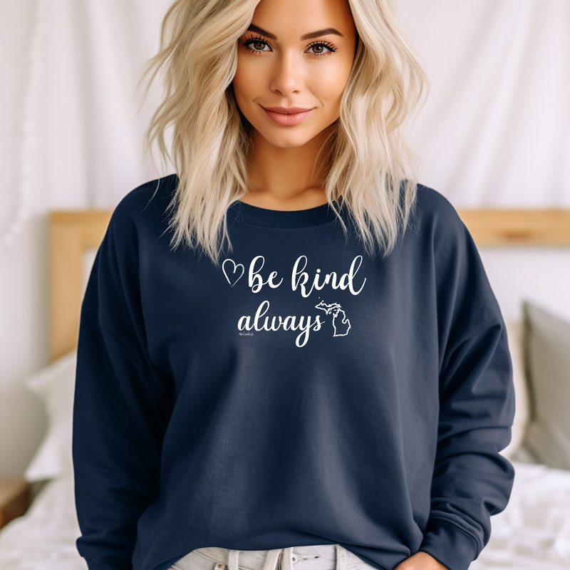 "Be Kind...Always"Relaxed Fit Classic Crew Sweatshirt