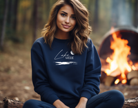 "Lake Mode"Relaxed Fit Classic Crew Sweatshirt
