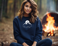 "Take Me To The Mountains"Relaxed Fit Classic Crew Sweatshirt