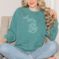 "Spooky Night"Relaxed Fit Stonewashed Crew Sweatshirt