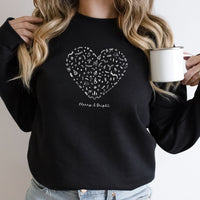 "Merry &Bright"Relaxed Fit Angel Fleece Pullover Crew