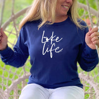 "Life On The Lake"Relaxed Fit Stonewashed Long Sleeve T-Shirt