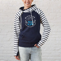 "Winter Kind Of Life"Women's Striped Double Hood Pullover
