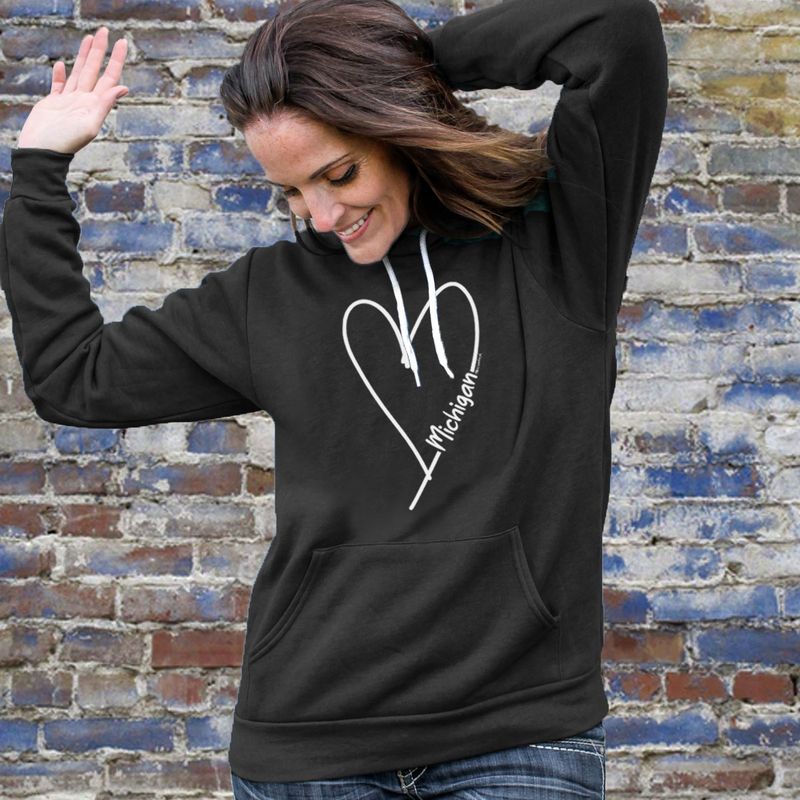 "Made With Love"Relaxed Fit Angel Fleece Unisex Hoodie CLEARANCE