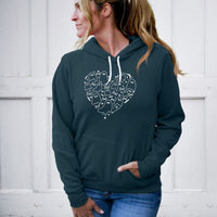 "I Love Boo"Relaxed Fit Angel Fleece Hoodie