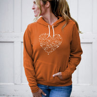 "I Love Boo"Relaxed Fit Angel Fleece Hoodie