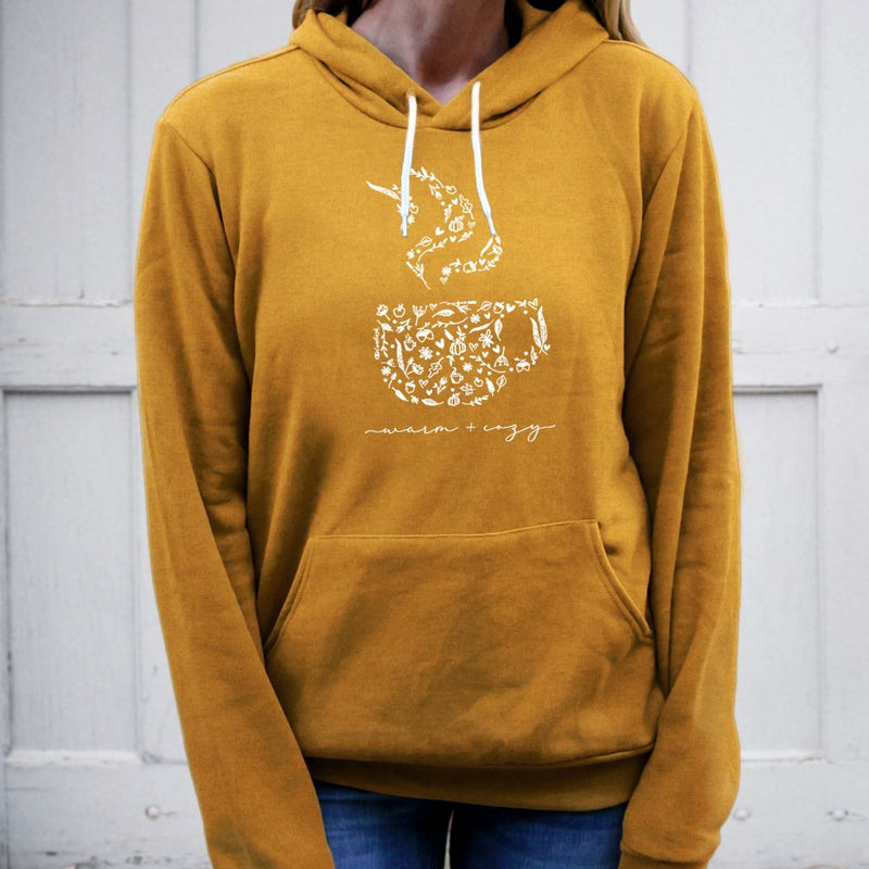 "Warm &Cozy"Relaxed Fit Angel Fleece Unisex Hoodie
