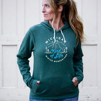 "Winter Kind Of Life"Relaxed Fit Angel Fleece Hoodie