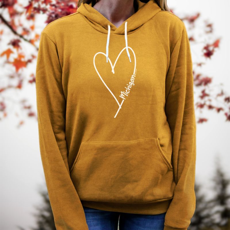 "Made With Love"Relaxed Fit Angel Fleece Unisex Hoodie CLEARANCE