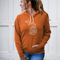 "Spooky Night"Relaxed Fit Angel Fleece Hoodie