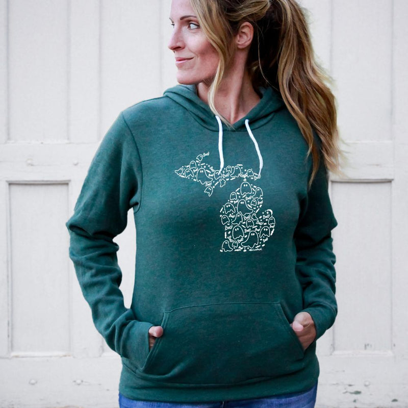 "Spooky Night"Relaxed Fit Angel Fleece Unisex Hoodie