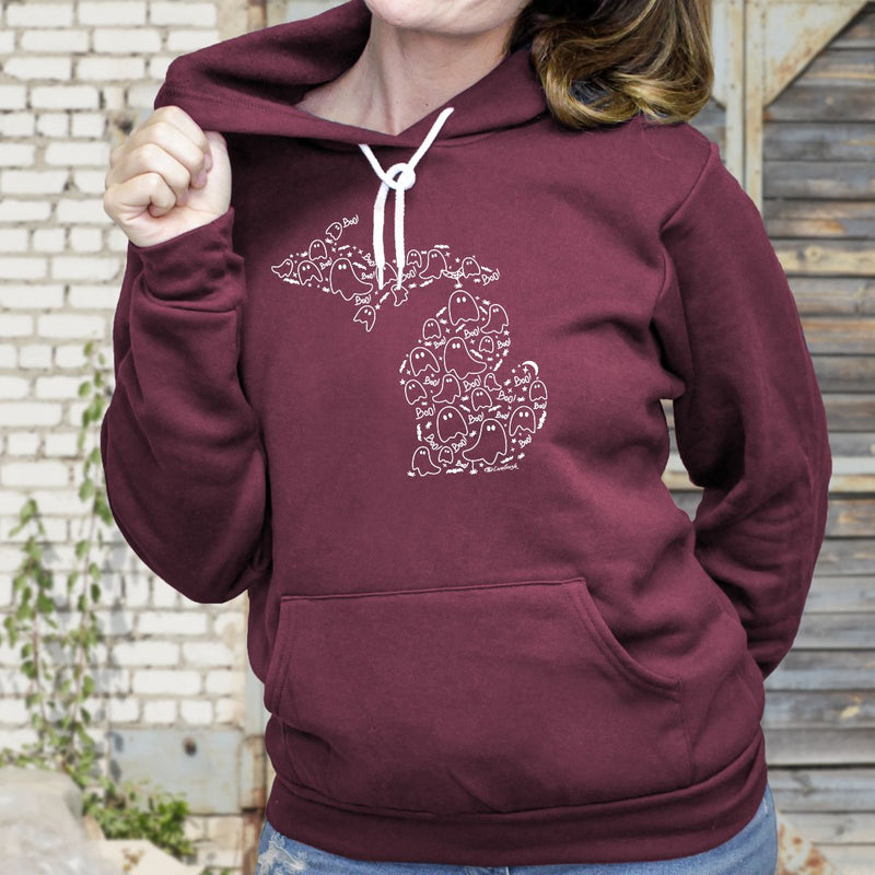 "Spooky Night"Relaxed Fit Angel Fleece Unisex Hoodie