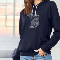"Spooky Night"Relaxed Fit Angel Fleece Hoodie