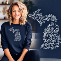 "Michigan Gobble"Relaxed Fit Long Sleeve Unisex T-Shirt