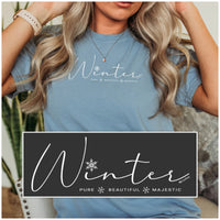 "Winter Majestic"Relaxed Fit Stonewashed T-Shirt