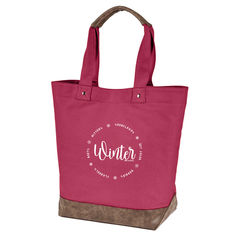 "All Things Winter"Canvas Tote Bag