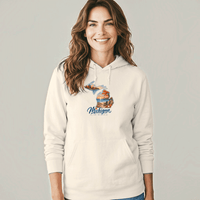 "Michigan Fall Livin The Dream"Relaxed Fit Classic Unisex Hoodie
