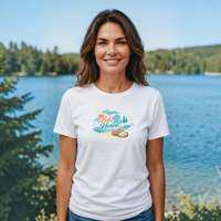 "Lake Huron Petoskey Stone"Relaxed Fit Crew Unisex T-Shirt