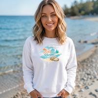 "Lake Huron Petoskey Stone"Relaxed Fit Classic Crew Unisex Sweatshirt