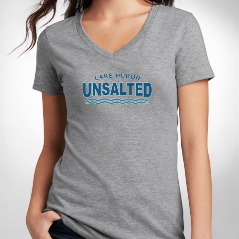 "Lake Huron Unsalted"Women's V-Neck