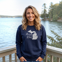 "Michigan Rocks Petoskey Stone"Relaxed Fit Classic Crew Unisex Sweatshirt