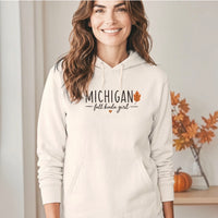 "Michigan Fall Girl"Relaxed Fit Classic Unisex Hoodie