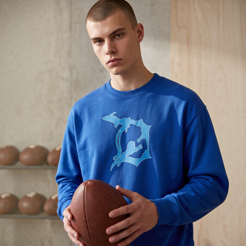 "Lions State"Men's Classic Crew Sweatshirt